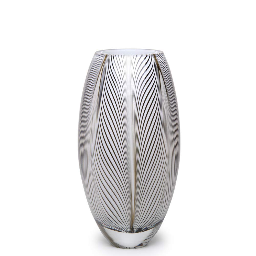 Hand Blown Murano Style Art Glass Vase