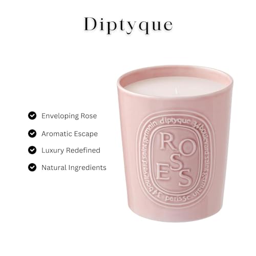 Luxury Rose Scented Porcelain Jar Candle
