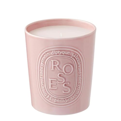 Luxury Rose Scented Porcelain Jar Candle