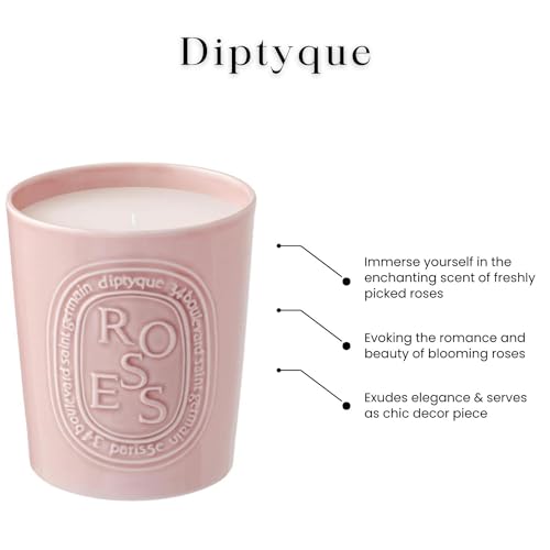 Luxury Rose Scented Porcelain Jar Candle