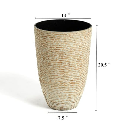 Large Round Outdoor Planter Set