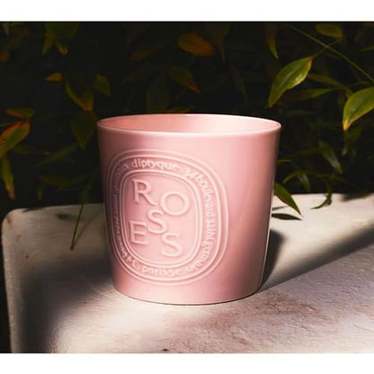 Luxury Rose Scented Porcelain Jar Candle