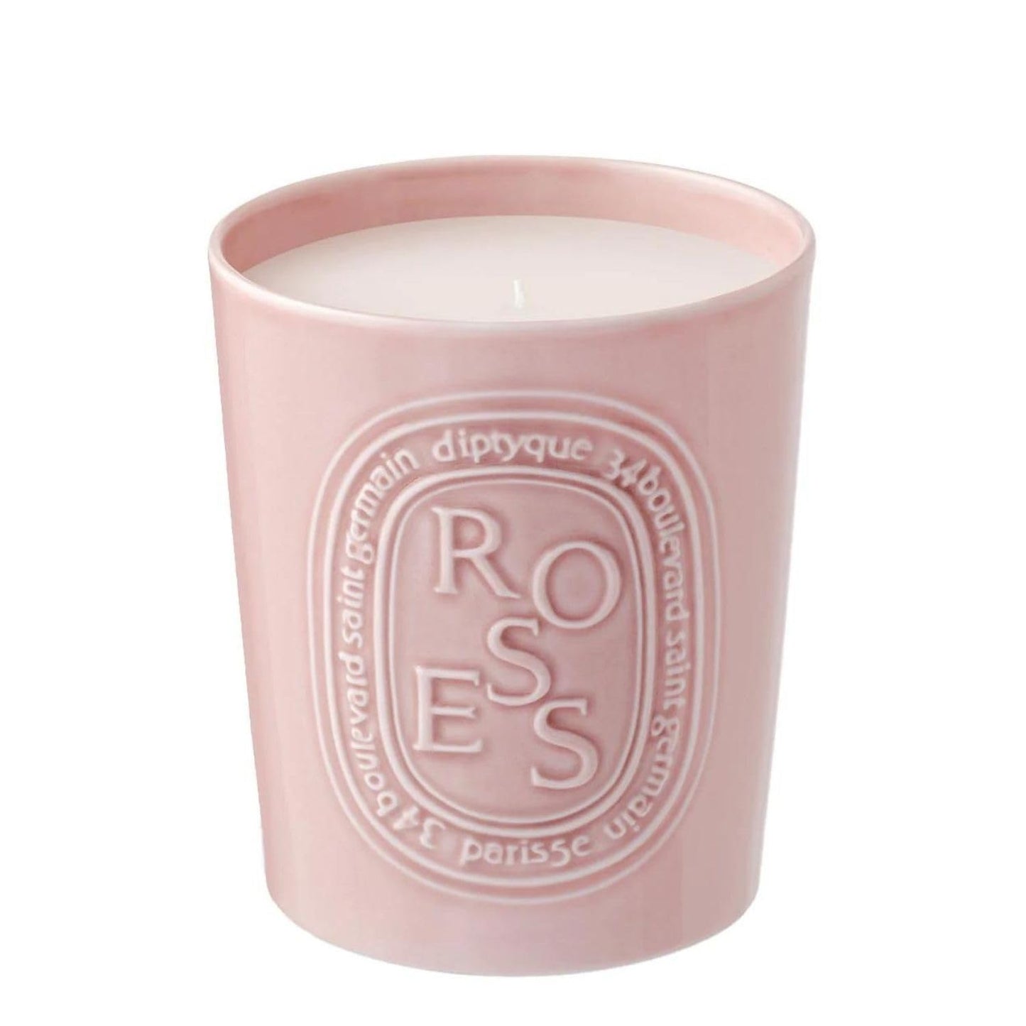 Luxury Rose Scented Porcelain Jar Candle