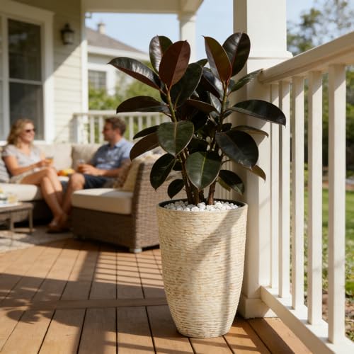Large Round Outdoor Planter Set