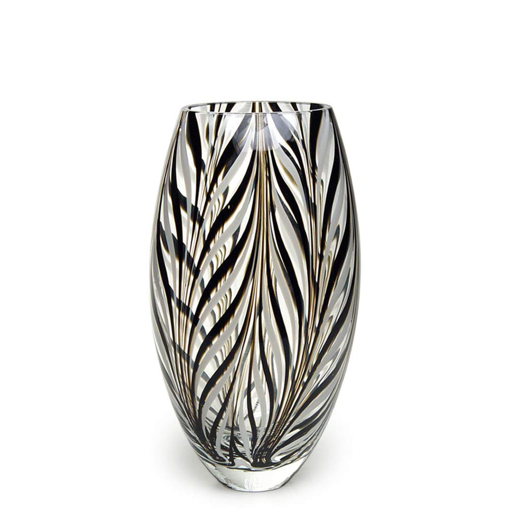 Hand Blown Murano Style Art Glass Vase