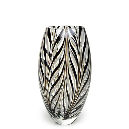 Hand Blown Murano Style Art Glass Vase