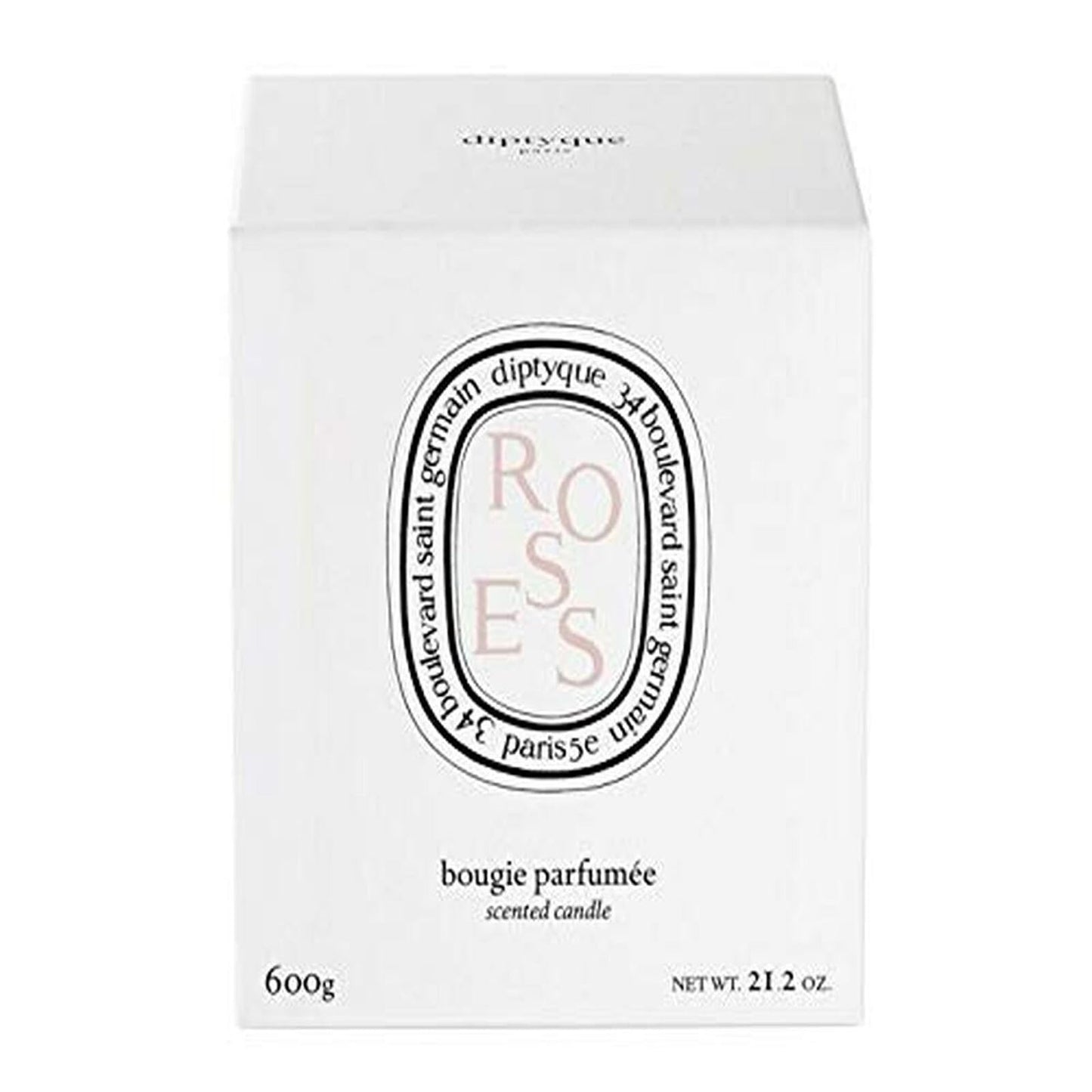Luxury Rose Scented Porcelain Jar Candle