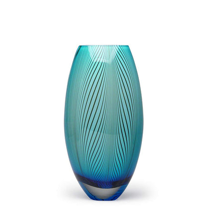 Hand Blown Murano Style Art Glass Vase