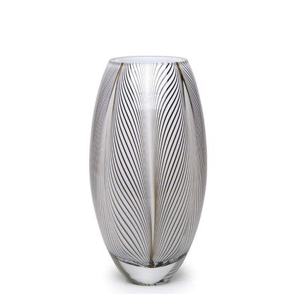 Hand Blown Murano Style Art Glass Vase