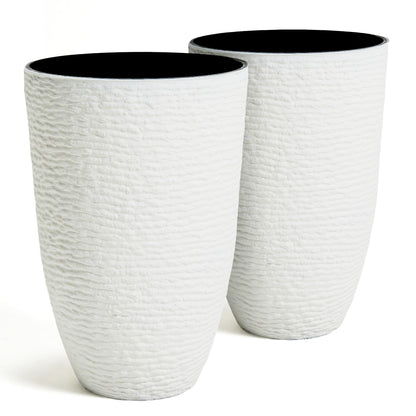 Large Round Outdoor Planter Set