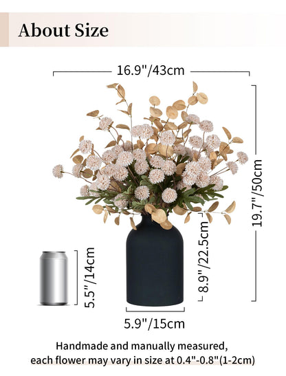 Artificial Kiku Flower Arrangement In Vase