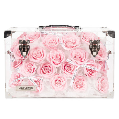 Preserved Floral Arrangement In Acrylic Box