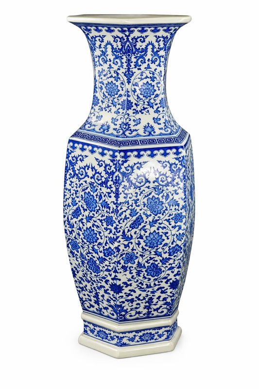 Blue White Porcelain Landscape Vase