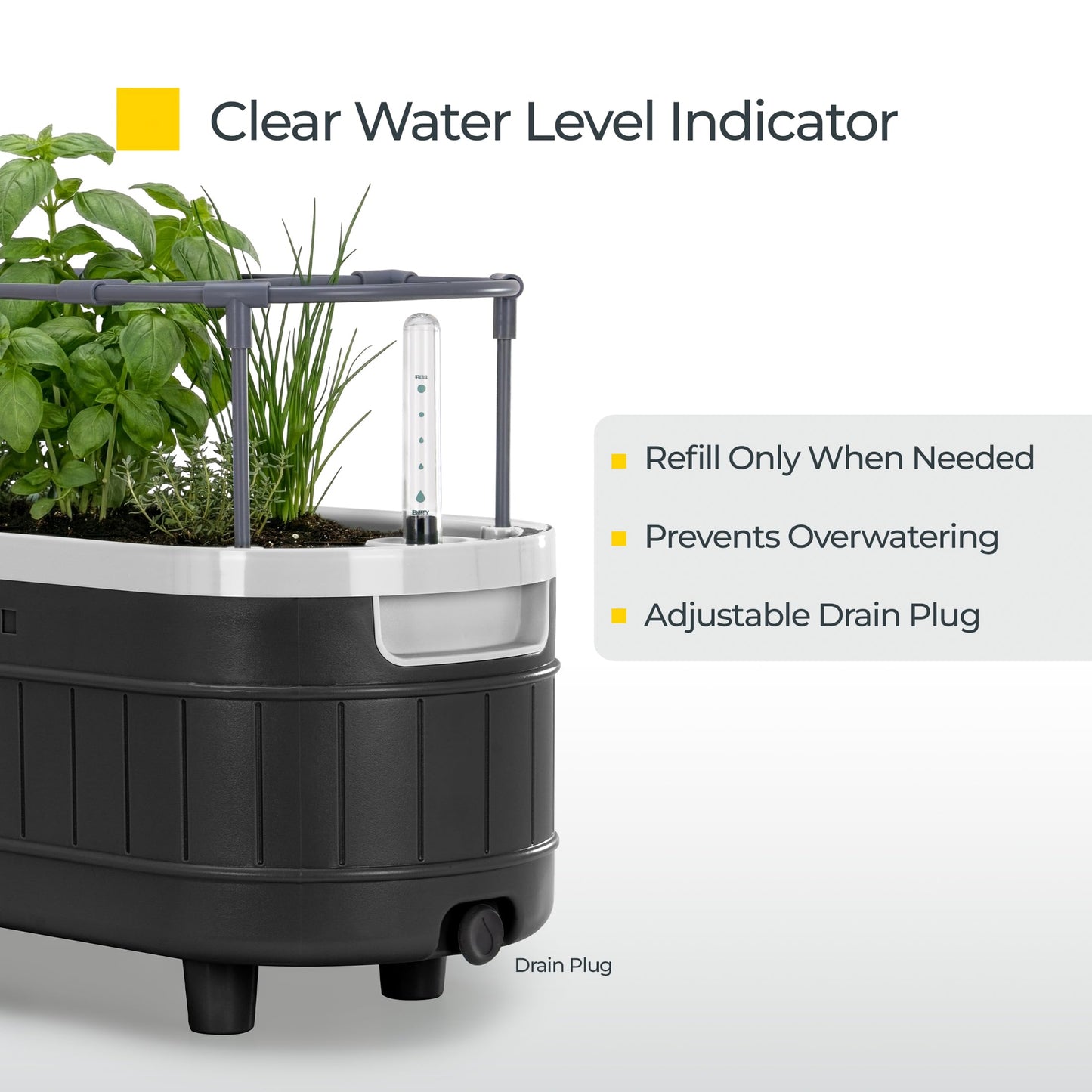 Self Watering Herb Garden Planter With Trellis