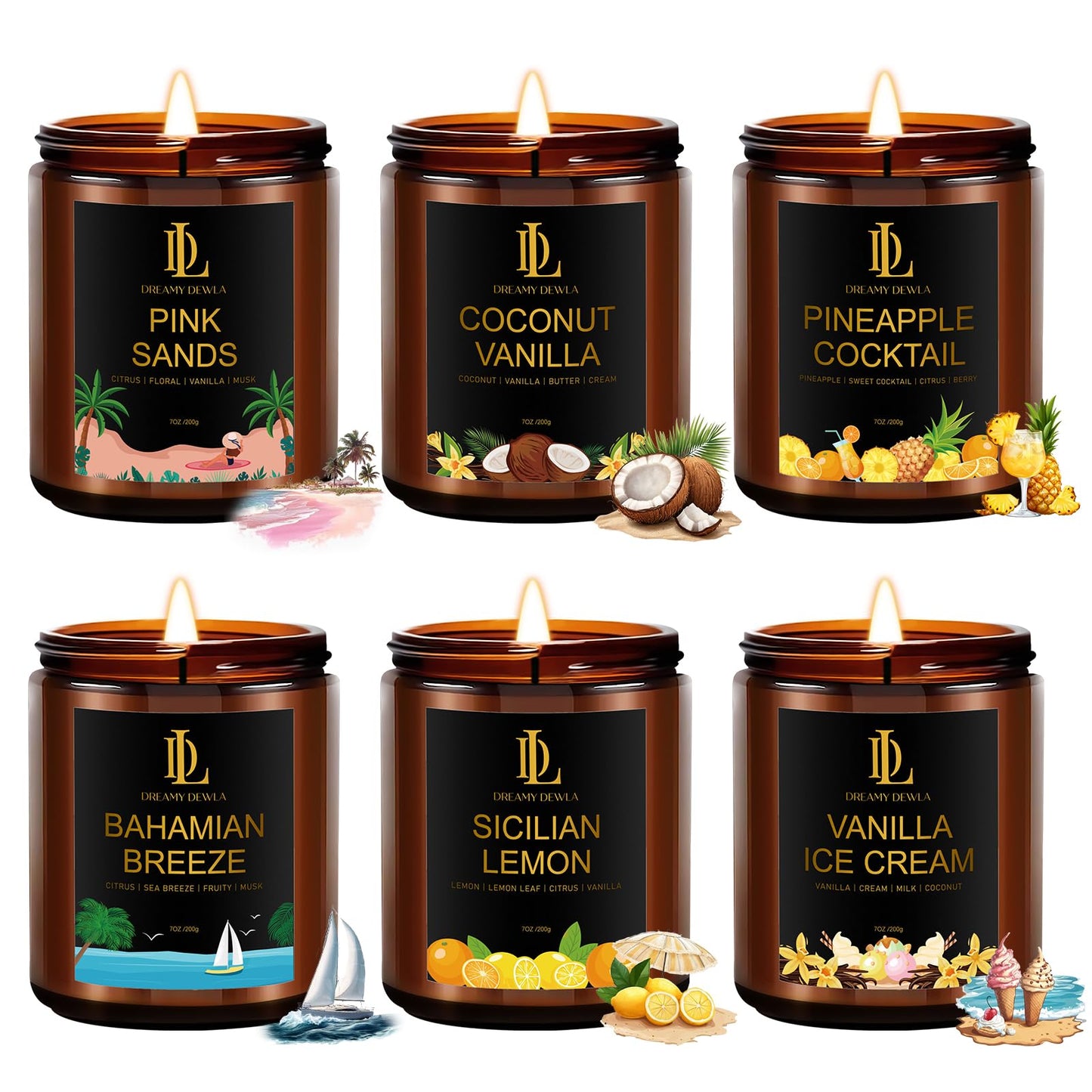 Scented Candles for Men, Soy Candles Gifts