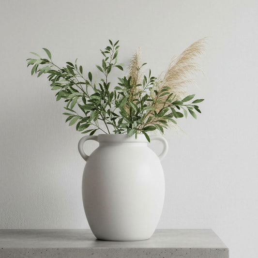 Ceramic Pitcher Vase With Handle