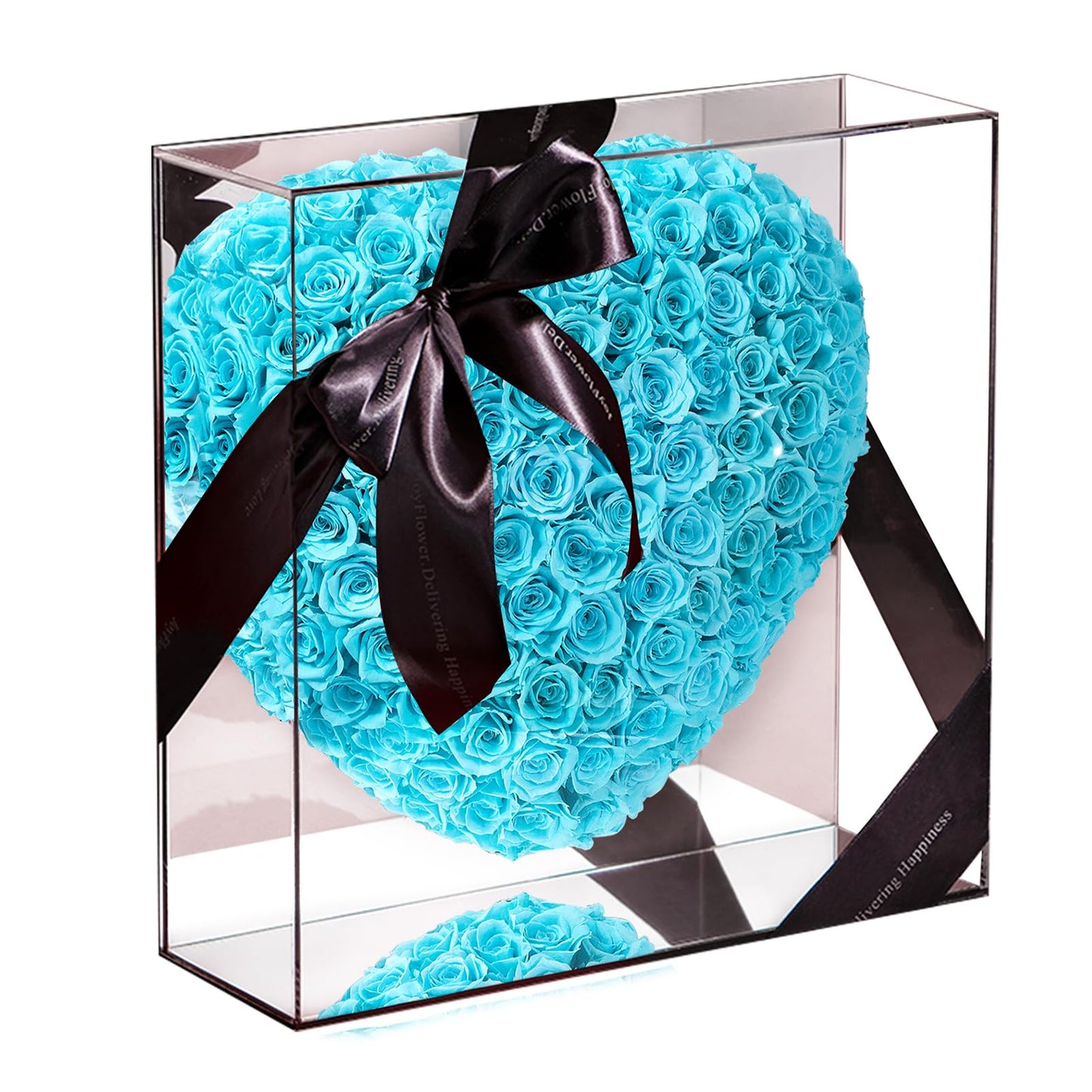 Heart Preserved Floral Arrangement In Acrylic