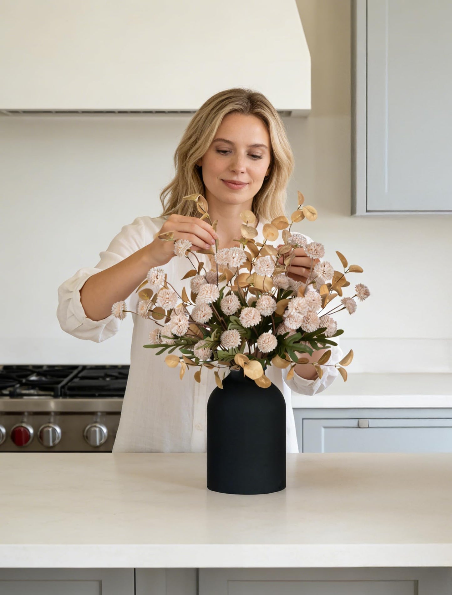 Artificial Kiku Flower Arrangement In Vase