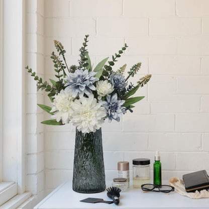 Silk Faux Flower Arrangement In Decorative Vase