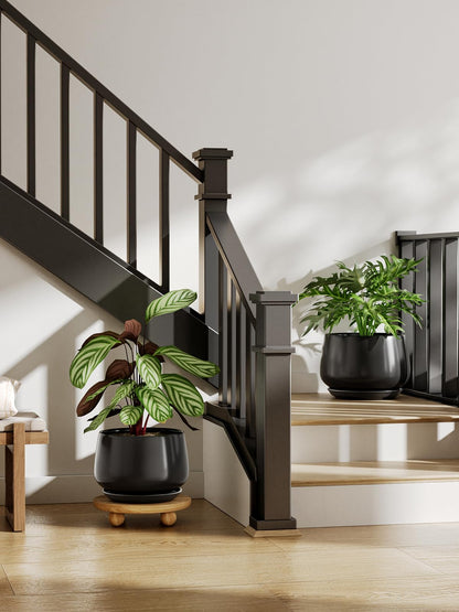 Modern Ceramic Indoor Planter Set