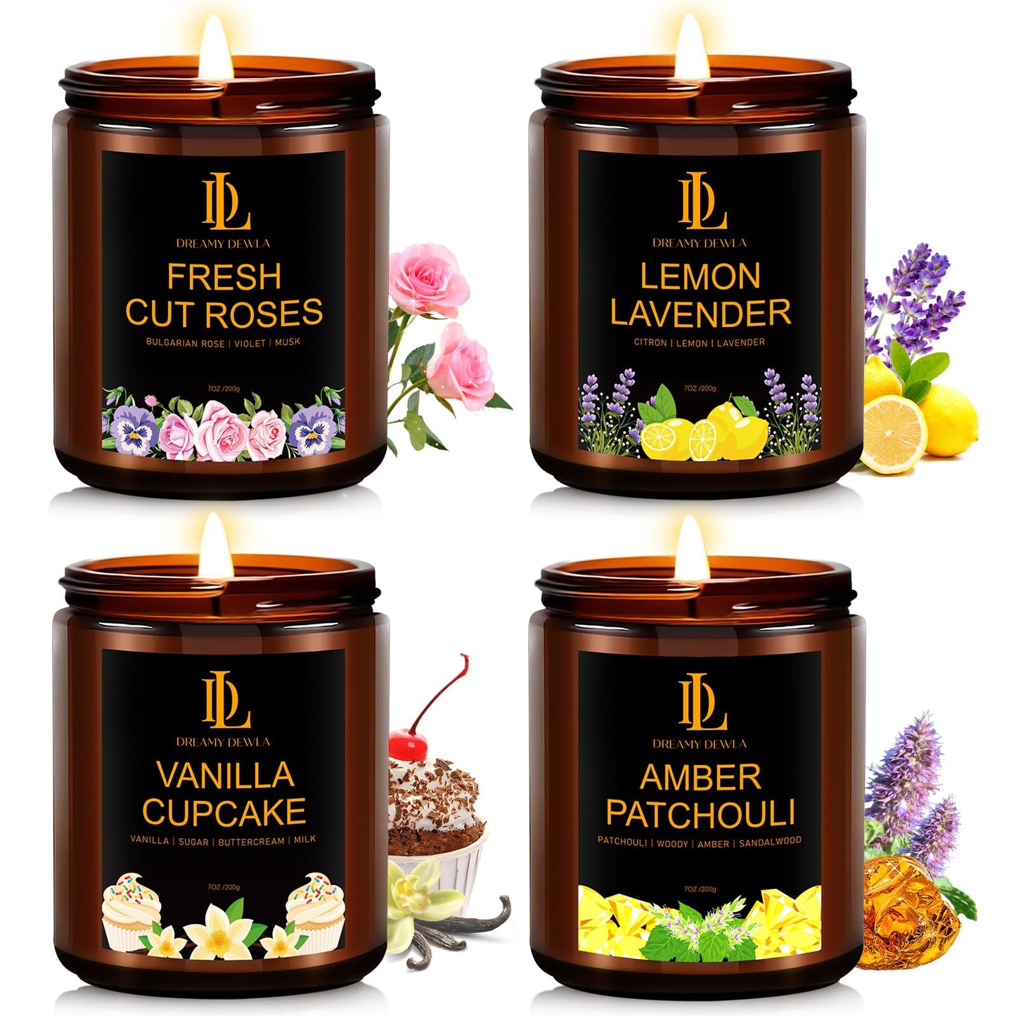 Scented Candles for Men, Soy Candles Gifts