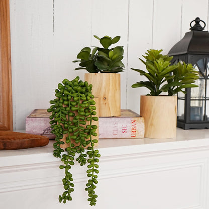 Mini Artificial Succulent Plant Set
