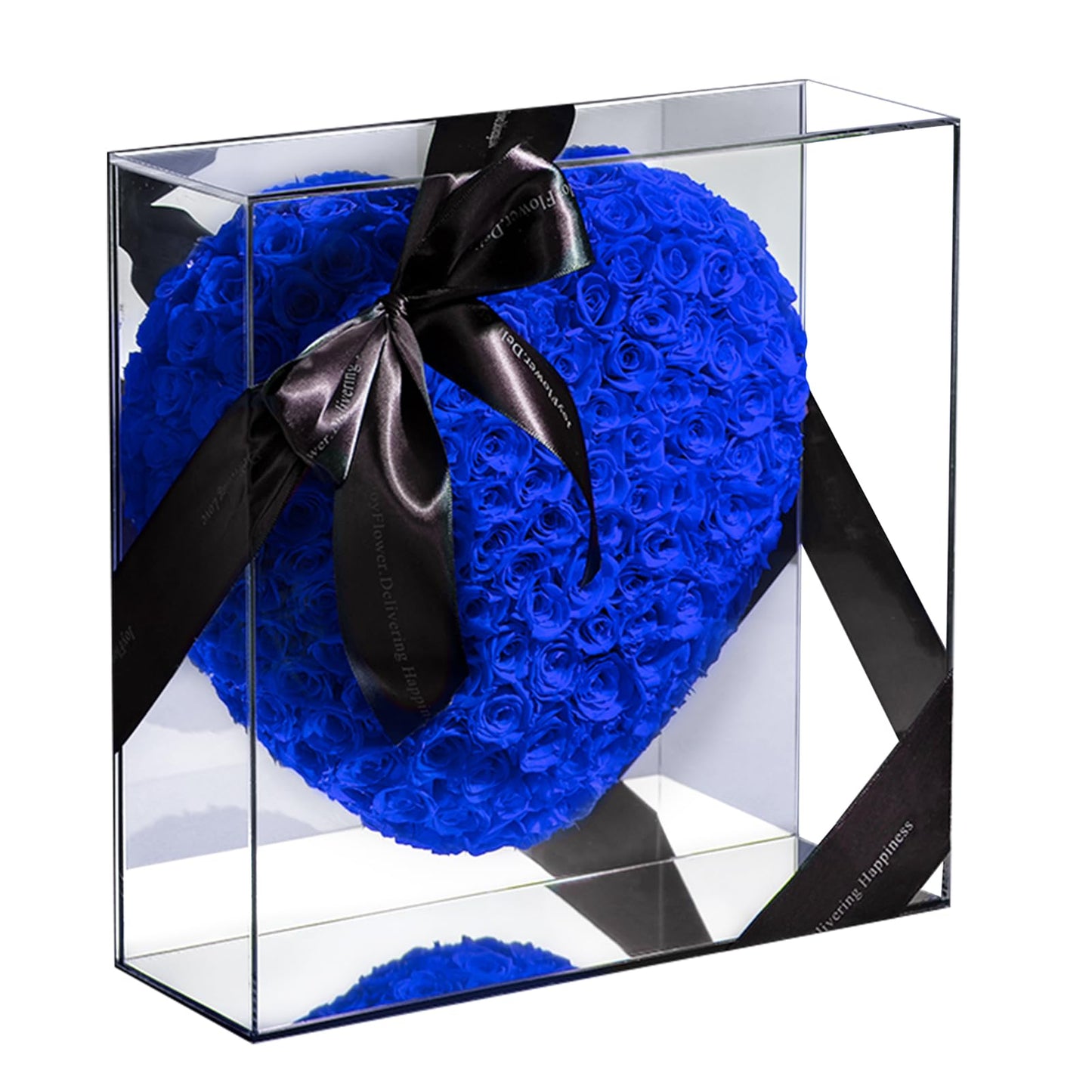 Heart Preserved Floral Arrangement In Acrylic