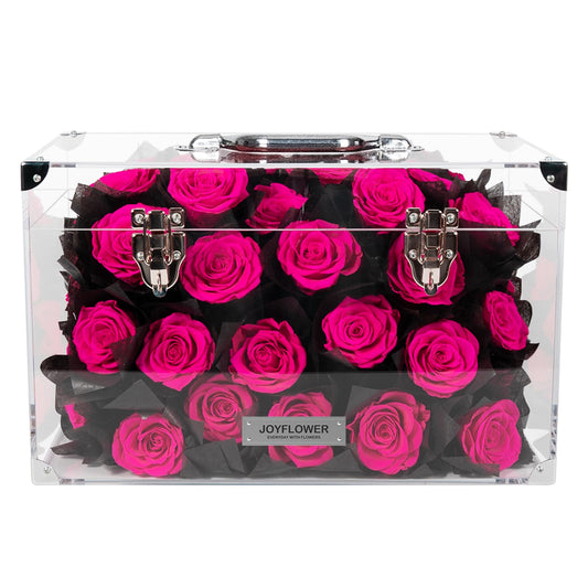 Preserved Floral Arrangement In Acrylic Box