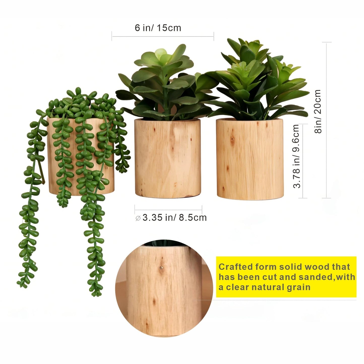 Mini Artificial Succulent Plant Set