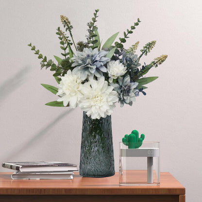 Silk Faux Flower Arrangement In Decorative Vase