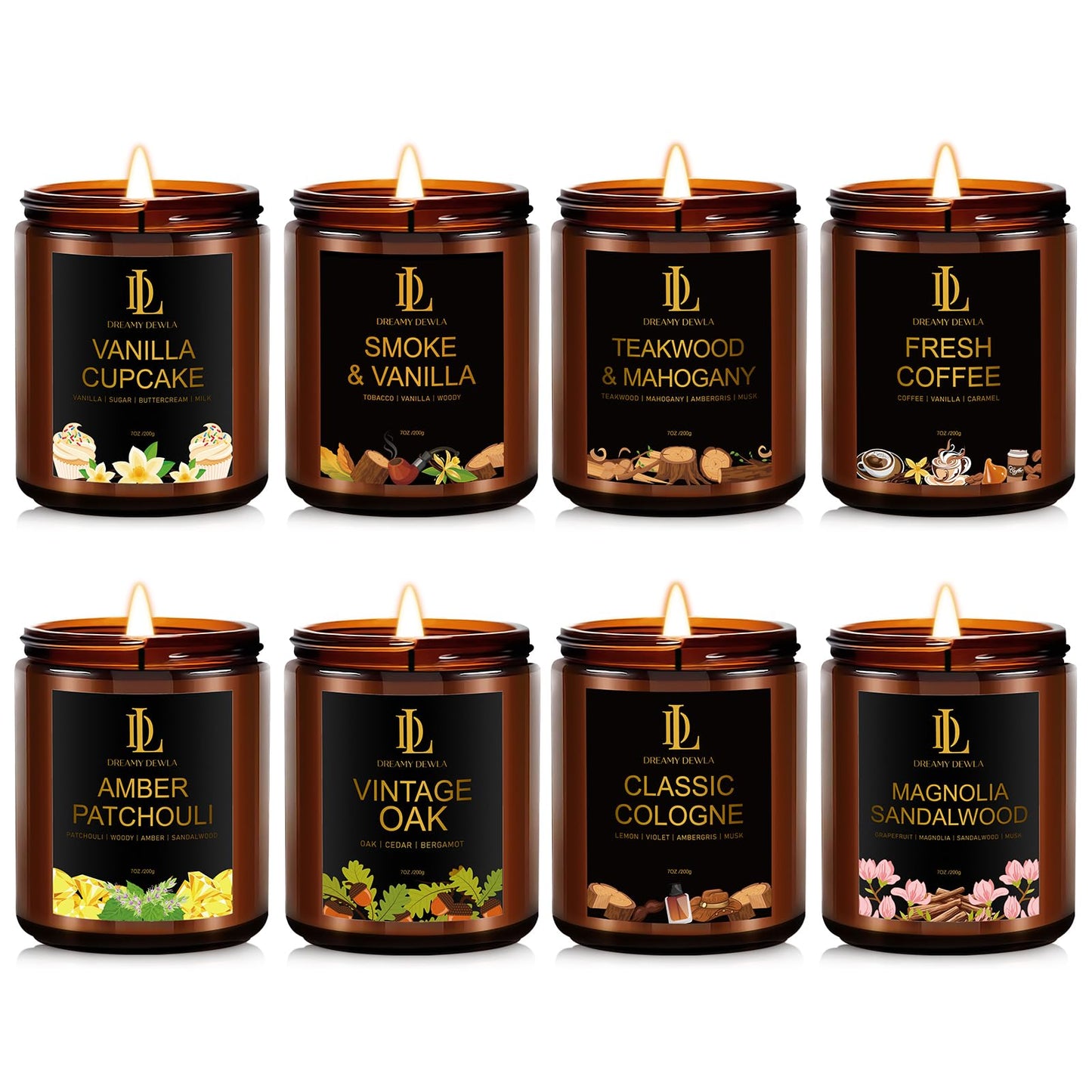 Scented Candles for Men, Soy Candles Gifts
