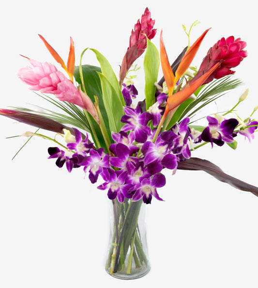 Tropical Orchid And Ginger Flower Bouquet