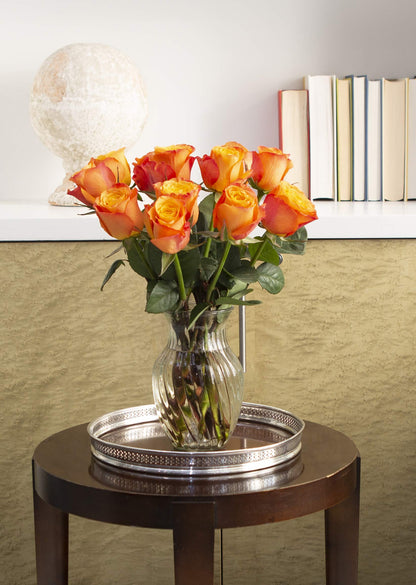 Fresh Orange Rose Bouquet Arrangement