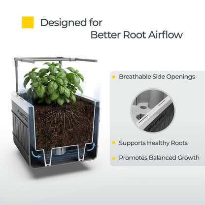 Self Watering Herb Garden Planter With Trellis