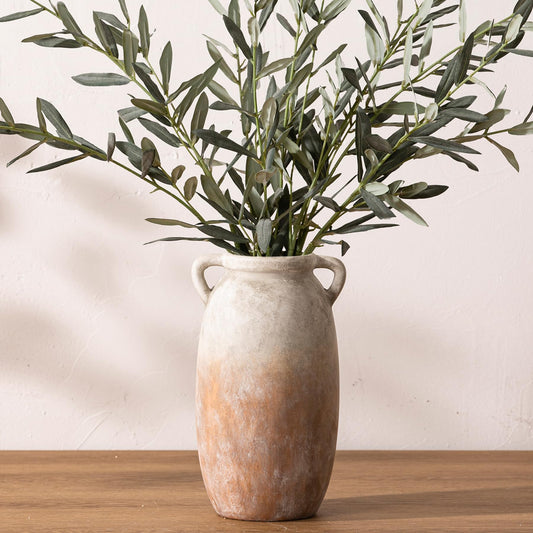 Zen Style Distressed Ceramic Pitcher Vase