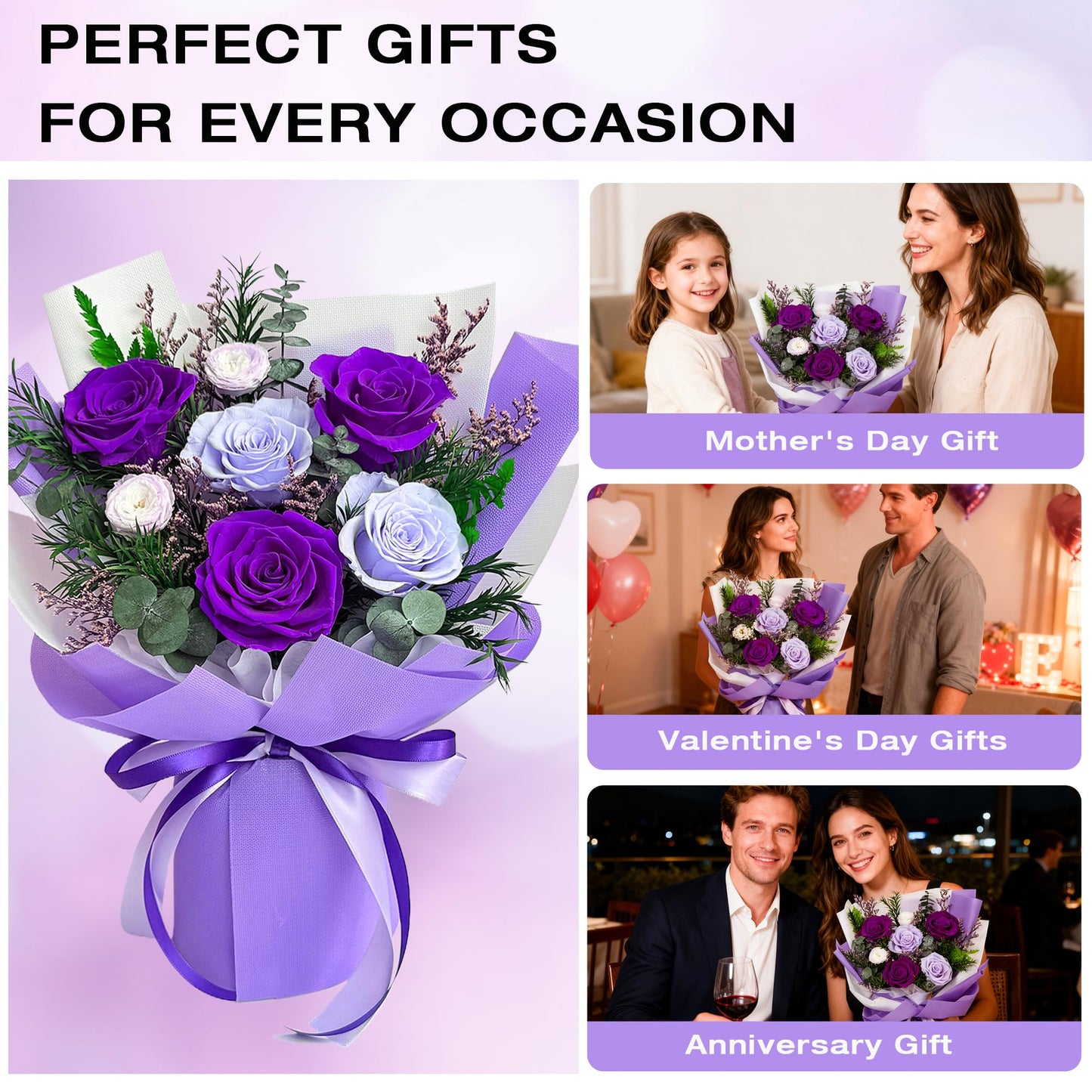 Preserved Floral Bouquet Gift Arrangement