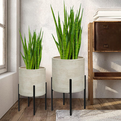 Modern Metal Planter Pots With Stand