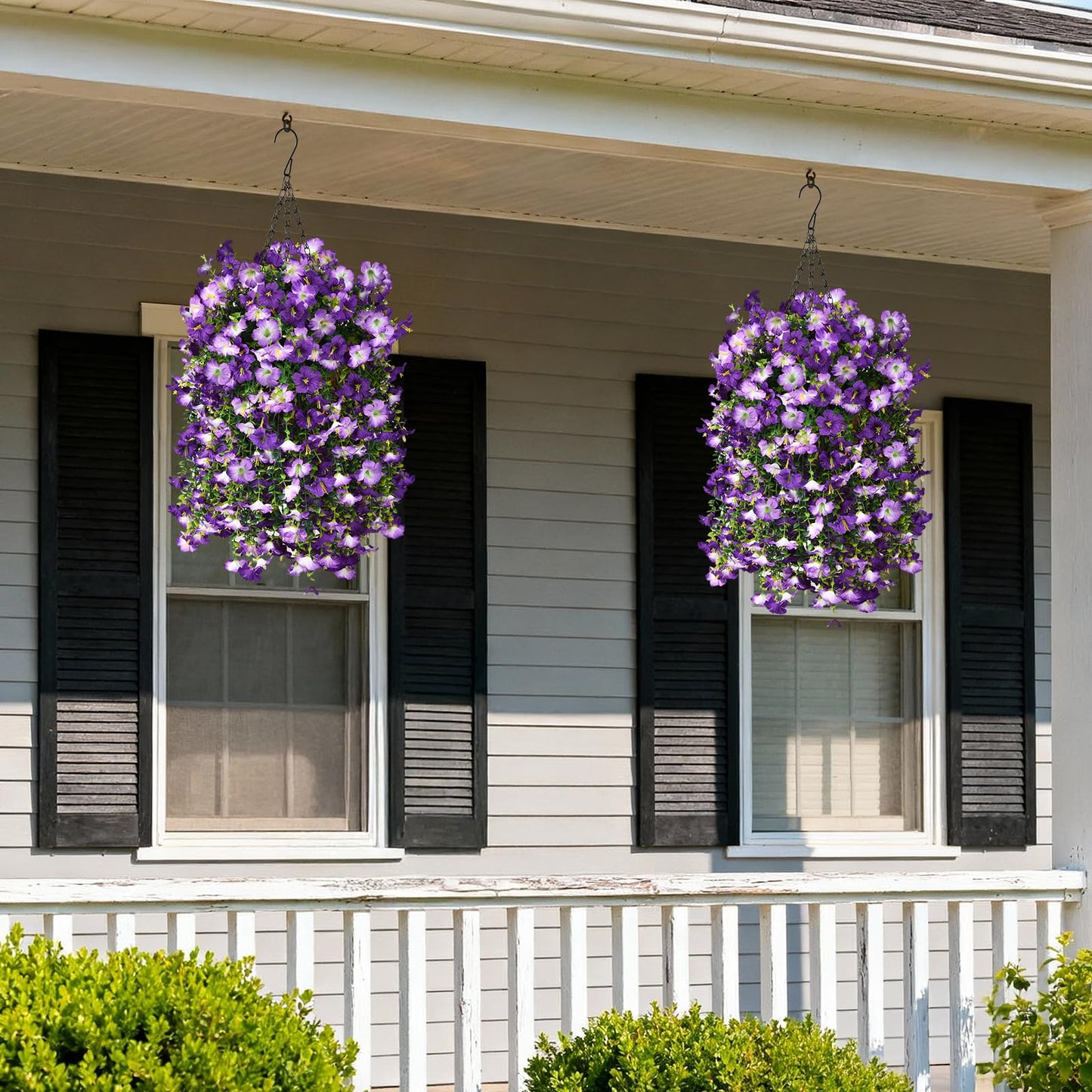 Artificial Hanging Morning Glory Vine Set