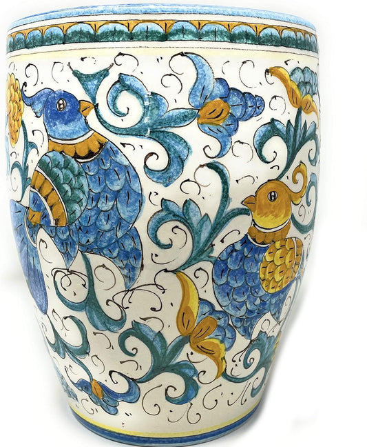Italian Hand Painted Ceramic Planter Pot