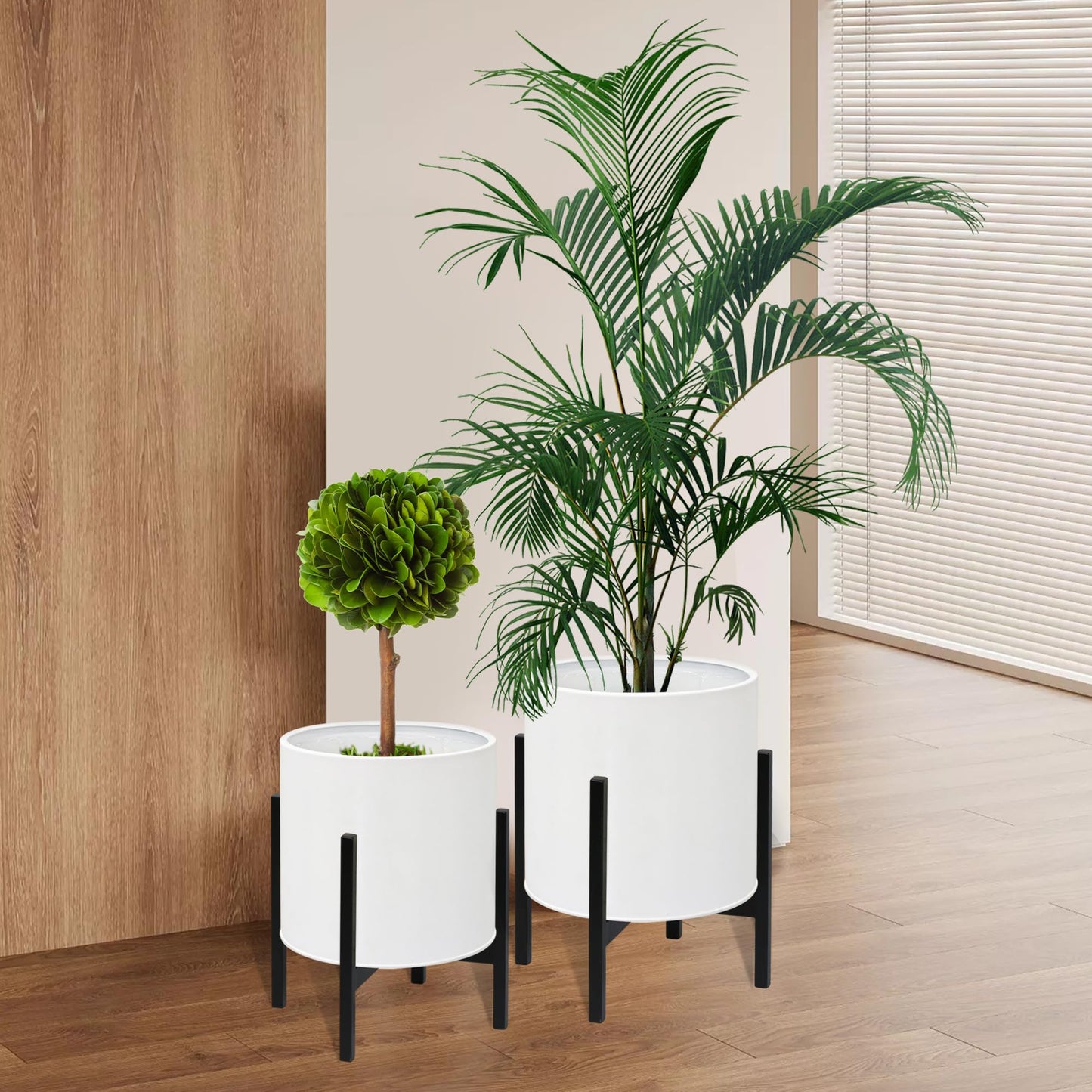 Modern Metal Planter Pots With Stand