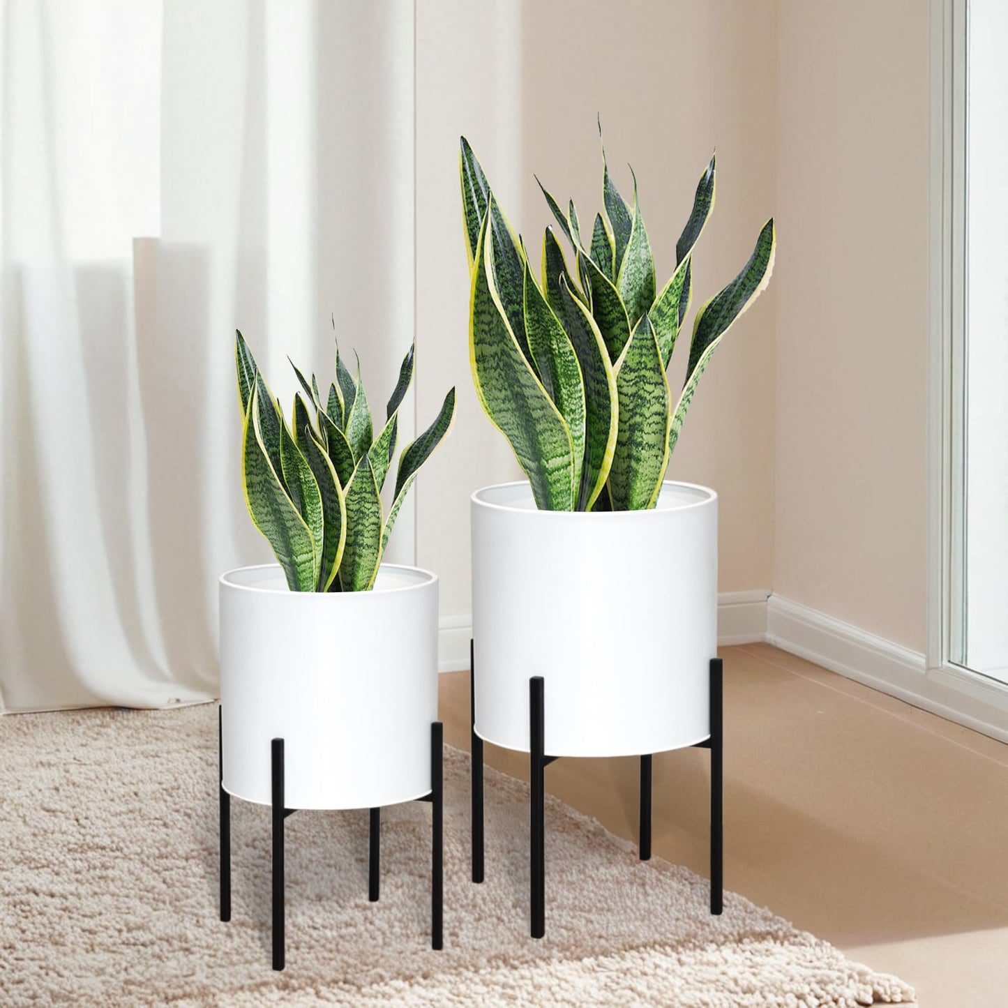 Modern Metal Planter Pots With Stand