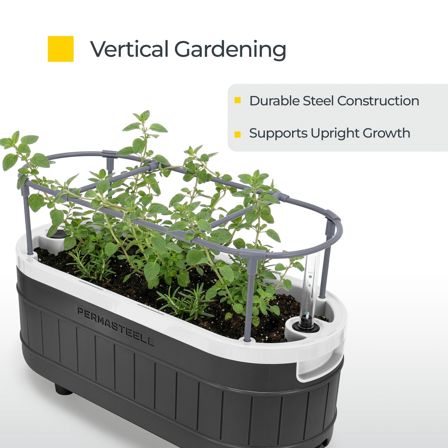 Self Watering Herb Garden Planter With Trellis