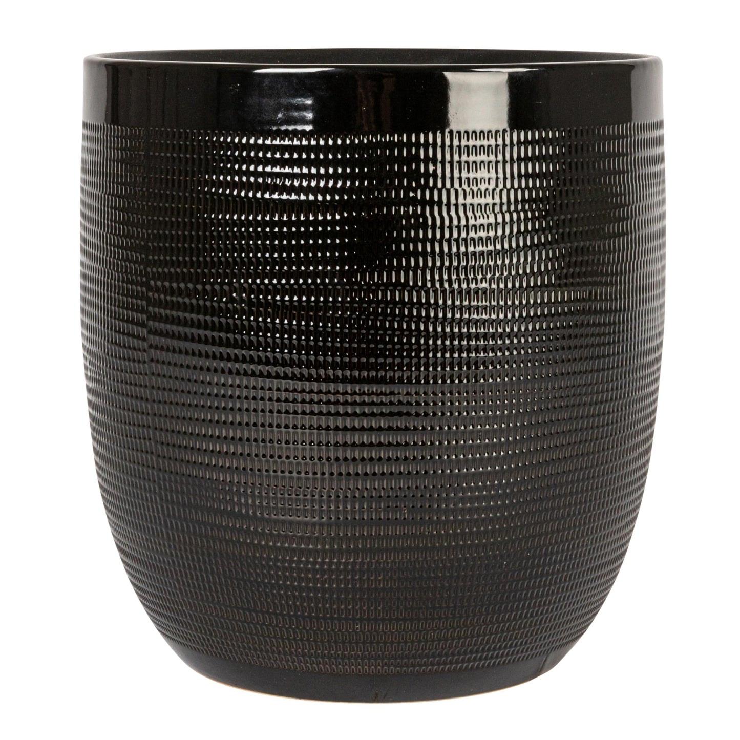Creative Co-Op Coastal Embossed Textured Stoneware Planter