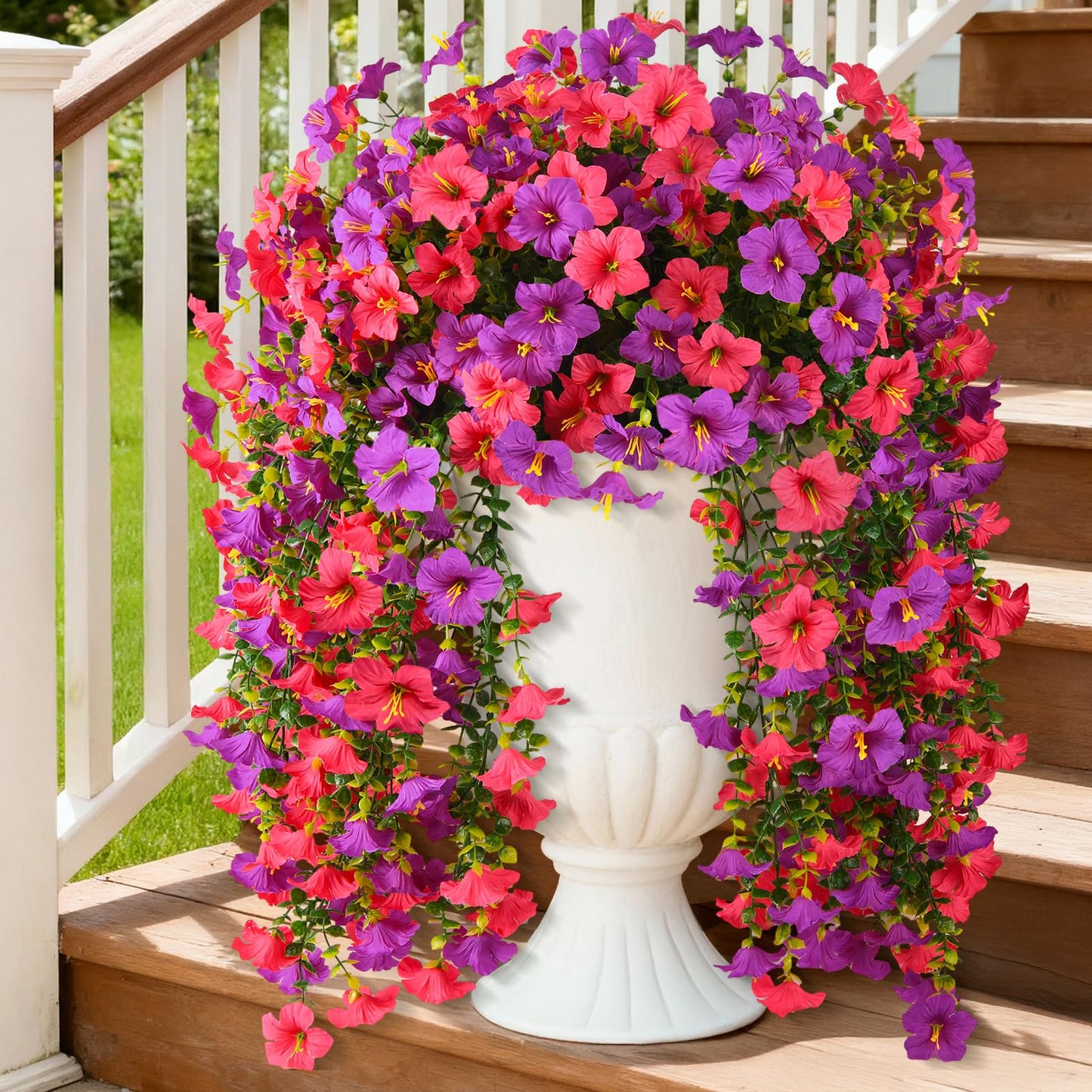 Artificial Hanging Morning Glory Vine Set
