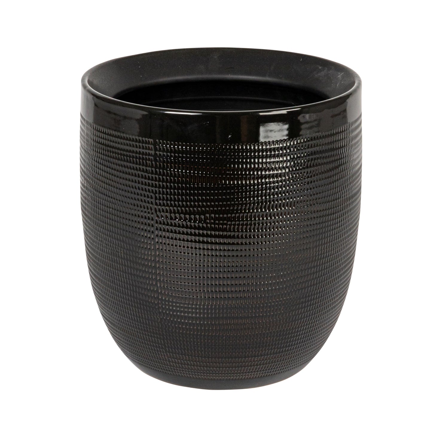 Creative Co-Op Coastal Embossed Textured Stoneware Planter