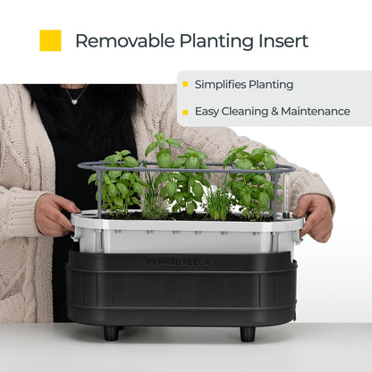 Self Watering Herb Garden Planter With Trellis