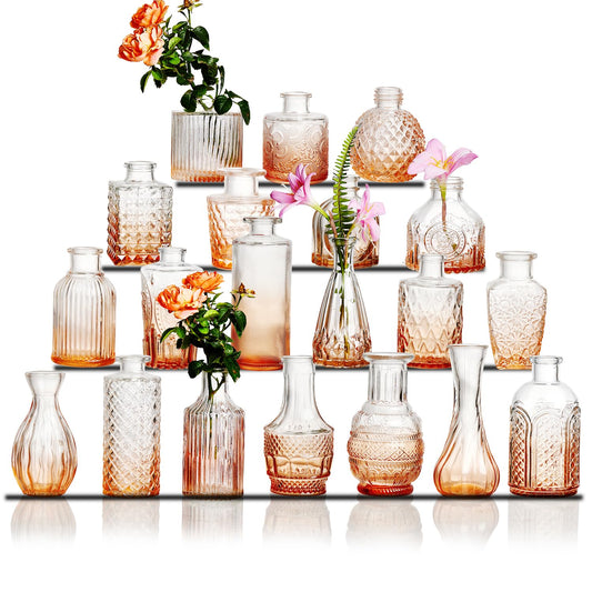 Vintage Crystal Bud Vase Set Of Thirty
