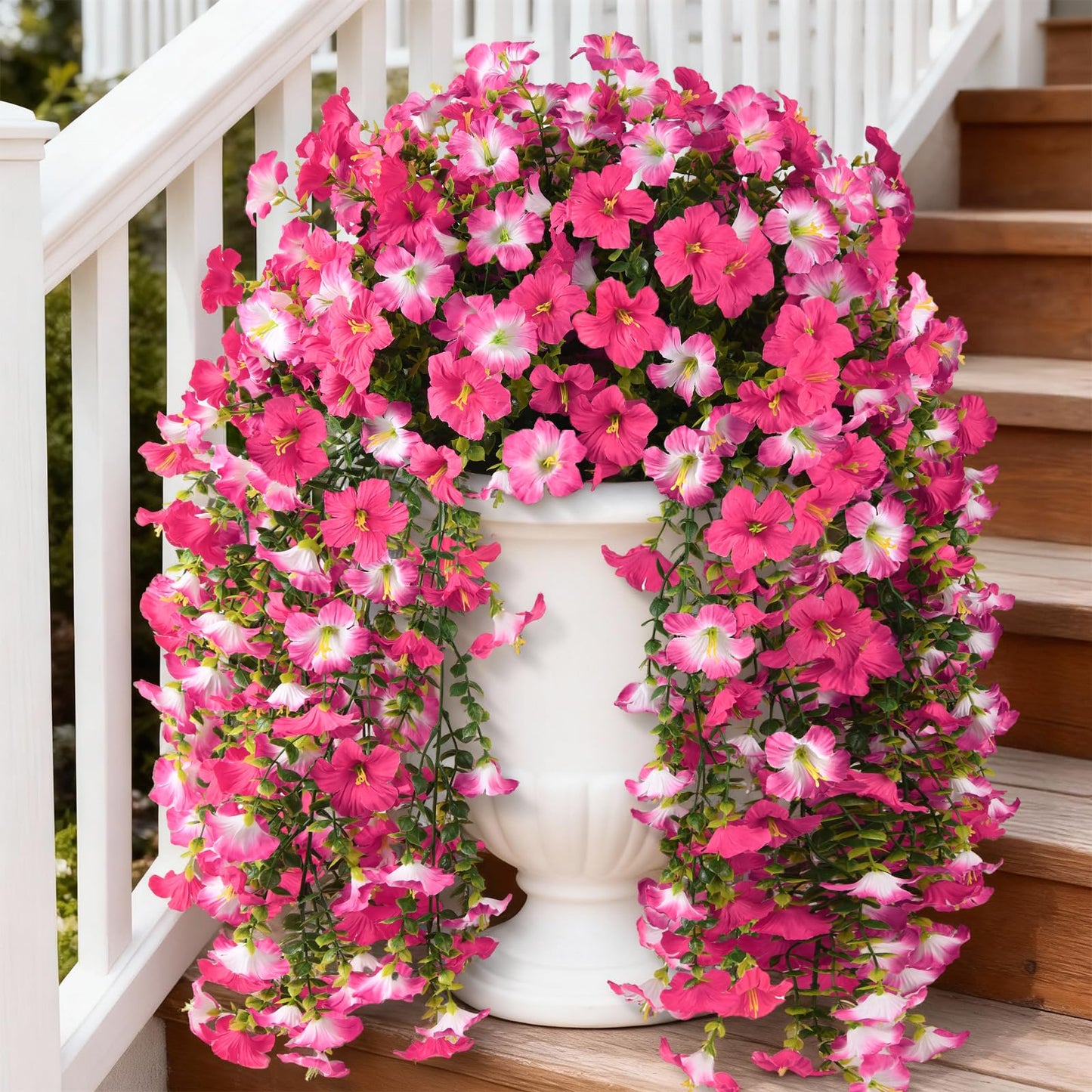 Artificial Hanging Morning Glory Vine Set