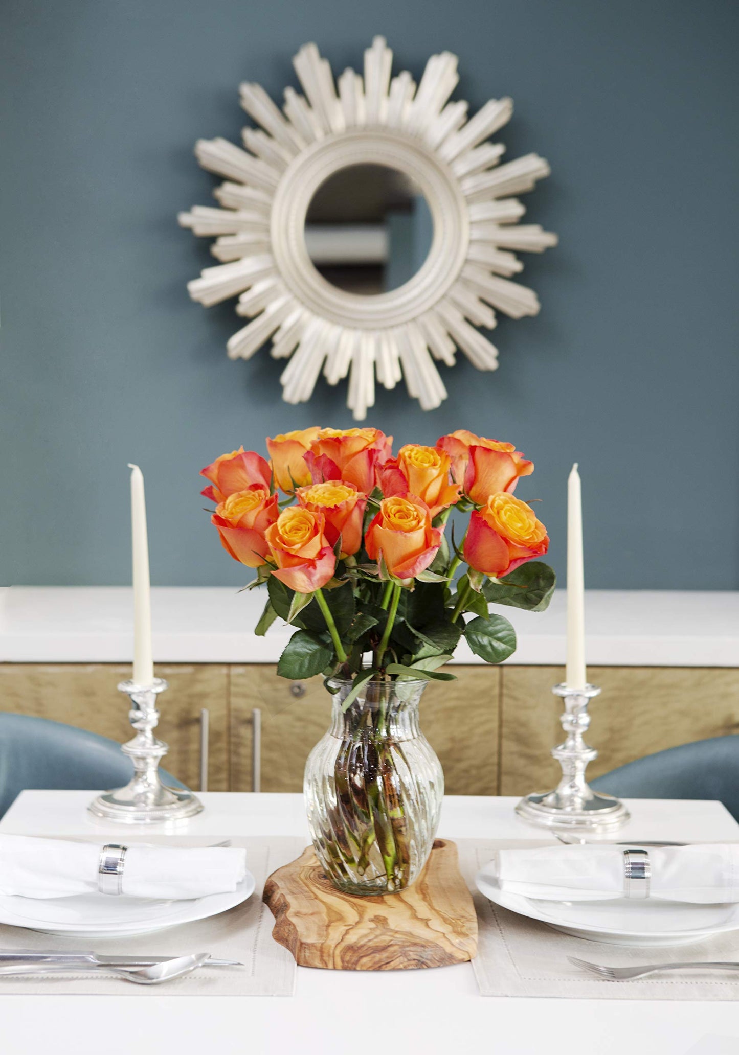 Fresh Orange Rose Bouquet Arrangement