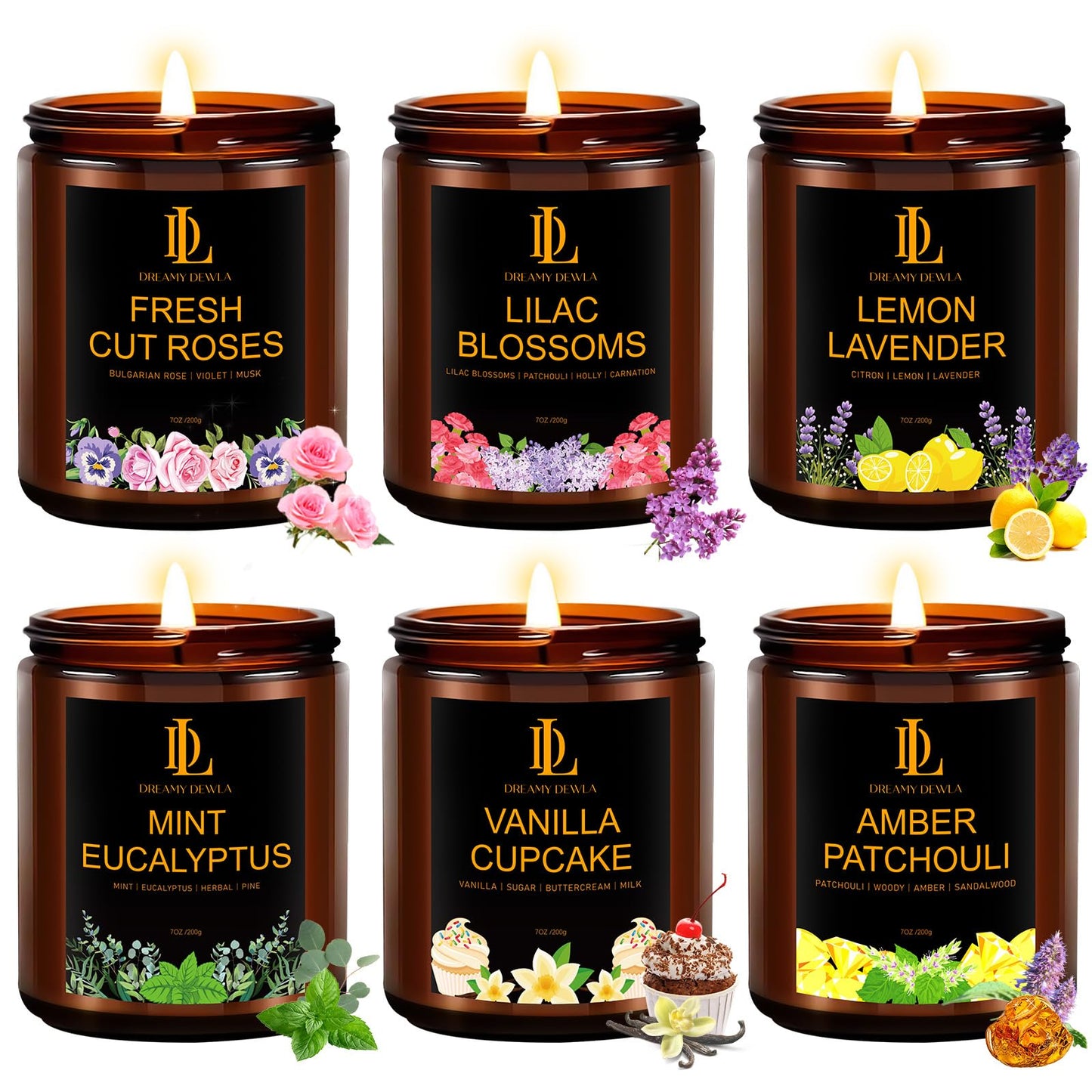 Scented Candles for Men, Soy Candles Gifts